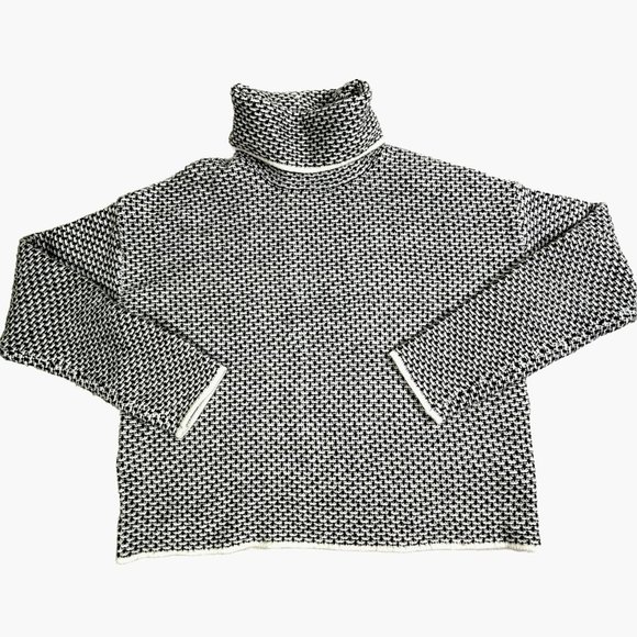 Christian Siriano New York Turtleneck Sweater Gingham Women’s Small EXCELLENT‎ - Picture 2 of 9